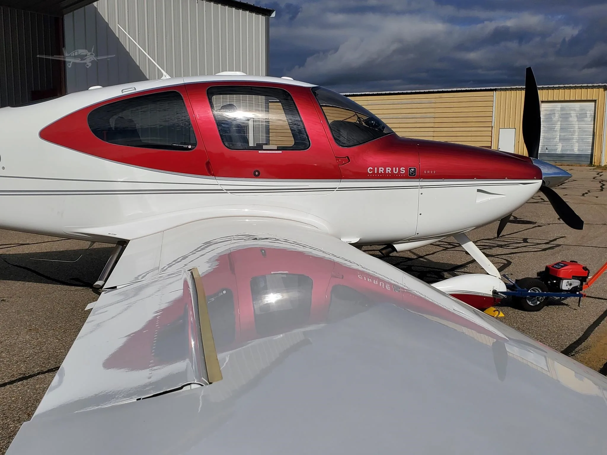 Exterior view of a 2008 CIRRUS SR22-G3 TURBO, N245CP.