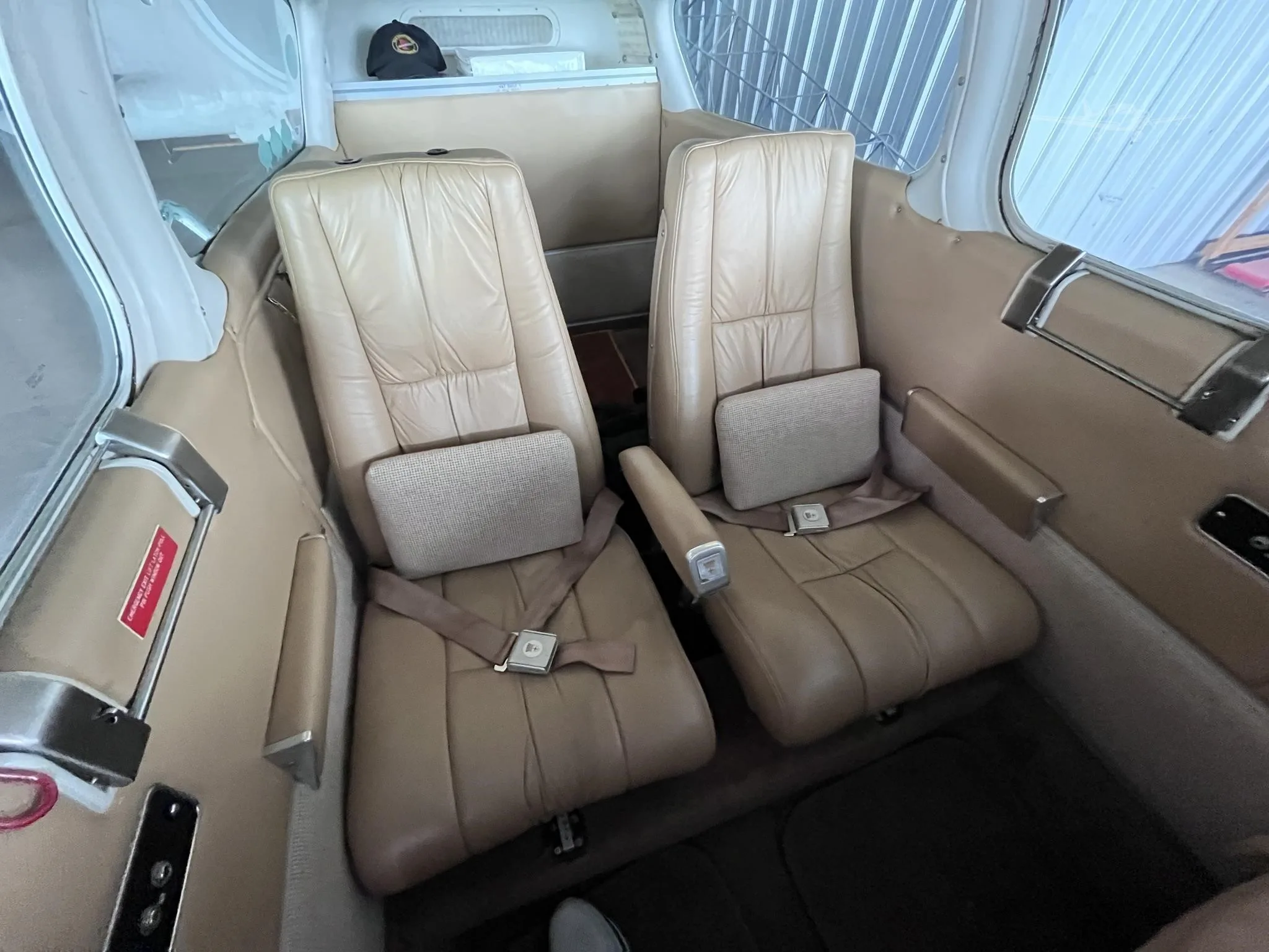 Cabin interior of a 1970 BEECHCRAFT V35B BONANZA.