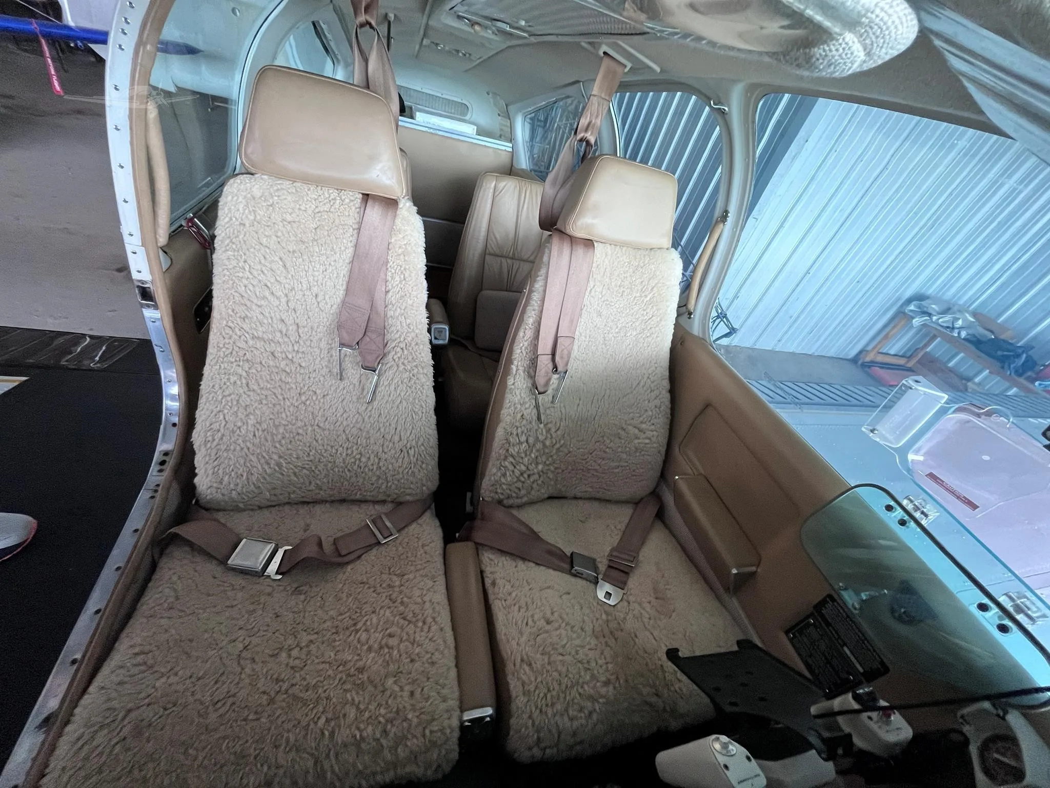 Cabin interior of a 1970 BEECHCRAFT V35B BONANZA.
