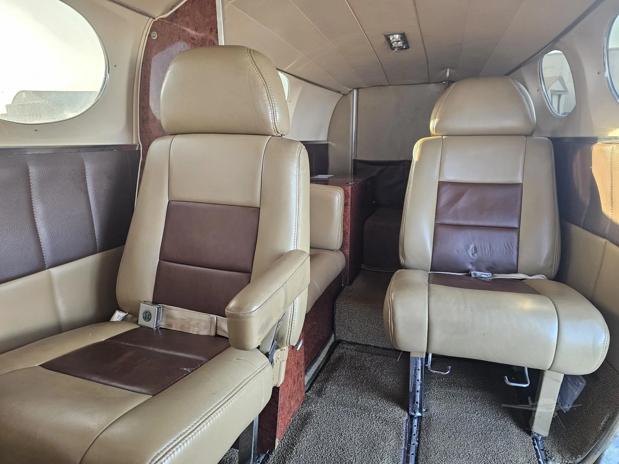 Cabin interior of a 1973 CESSNA 414.