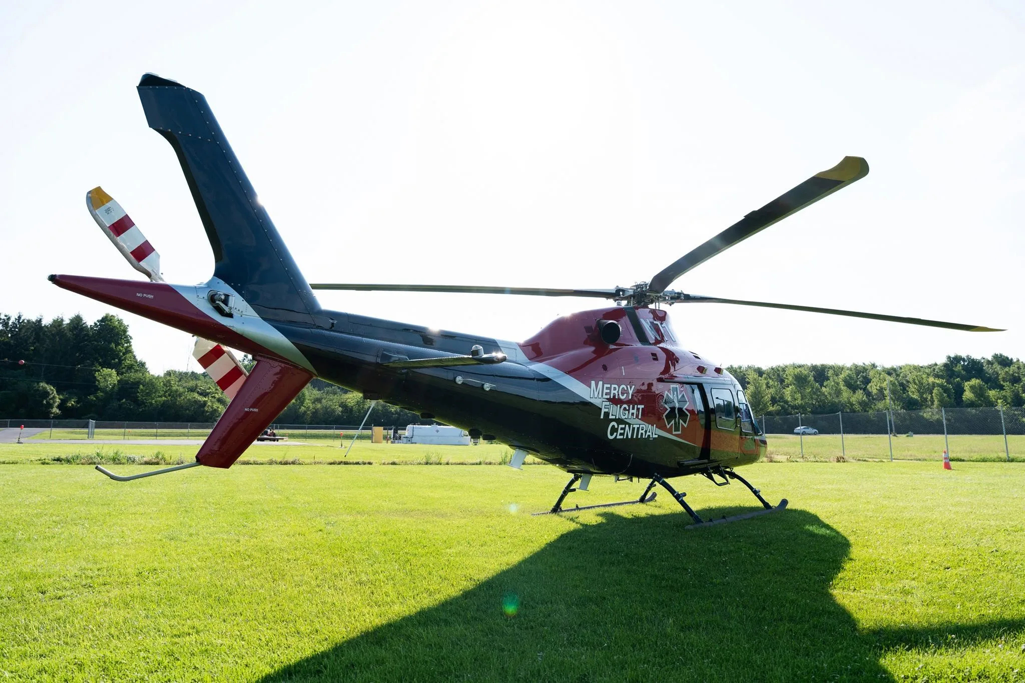 Exterior view of a 2022 LEONARDO AW119 KOALA, N712MC.