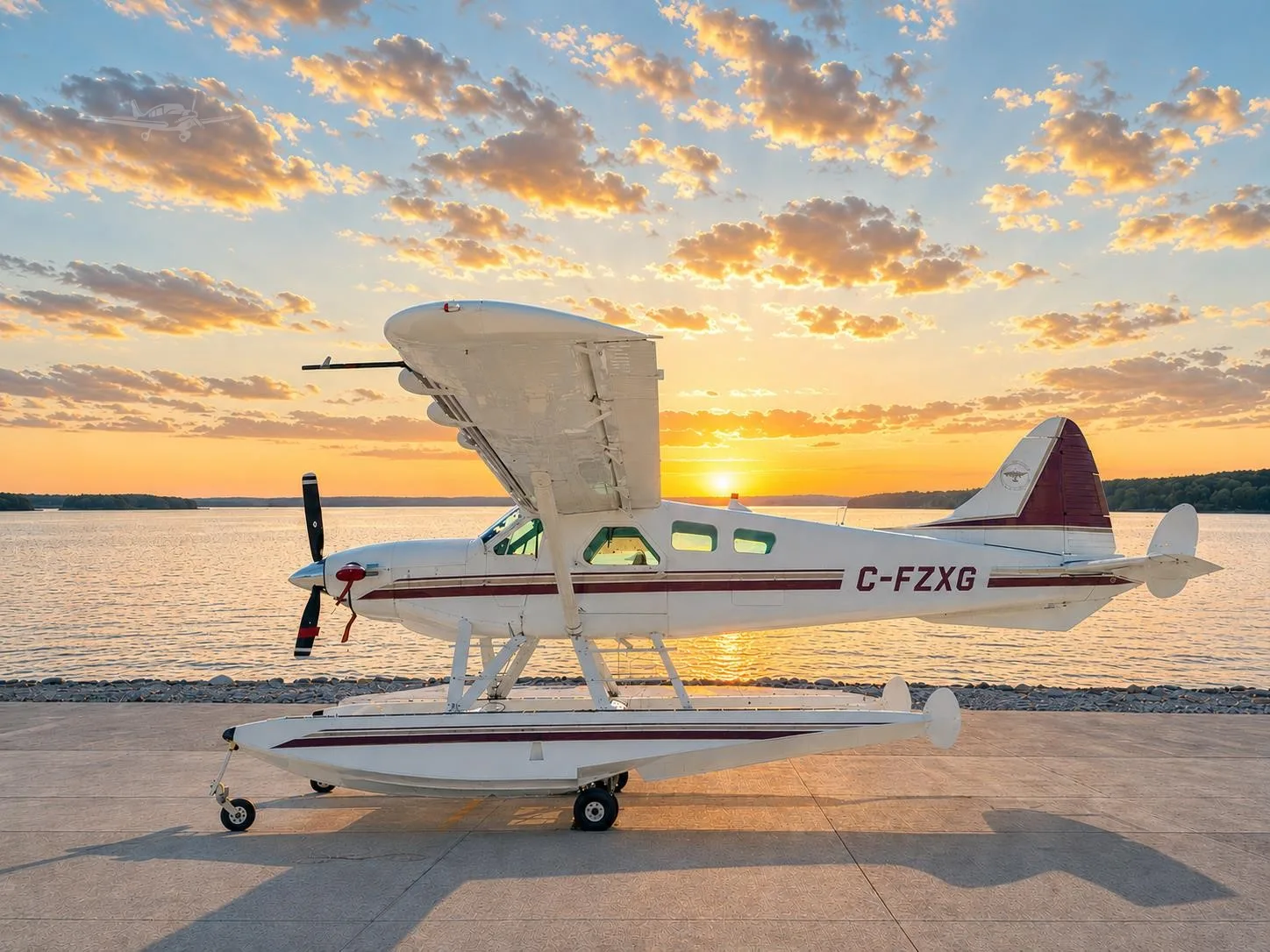 Exterior view of a 1960 DEHAVILLAND DHC-2, C-FZXG.