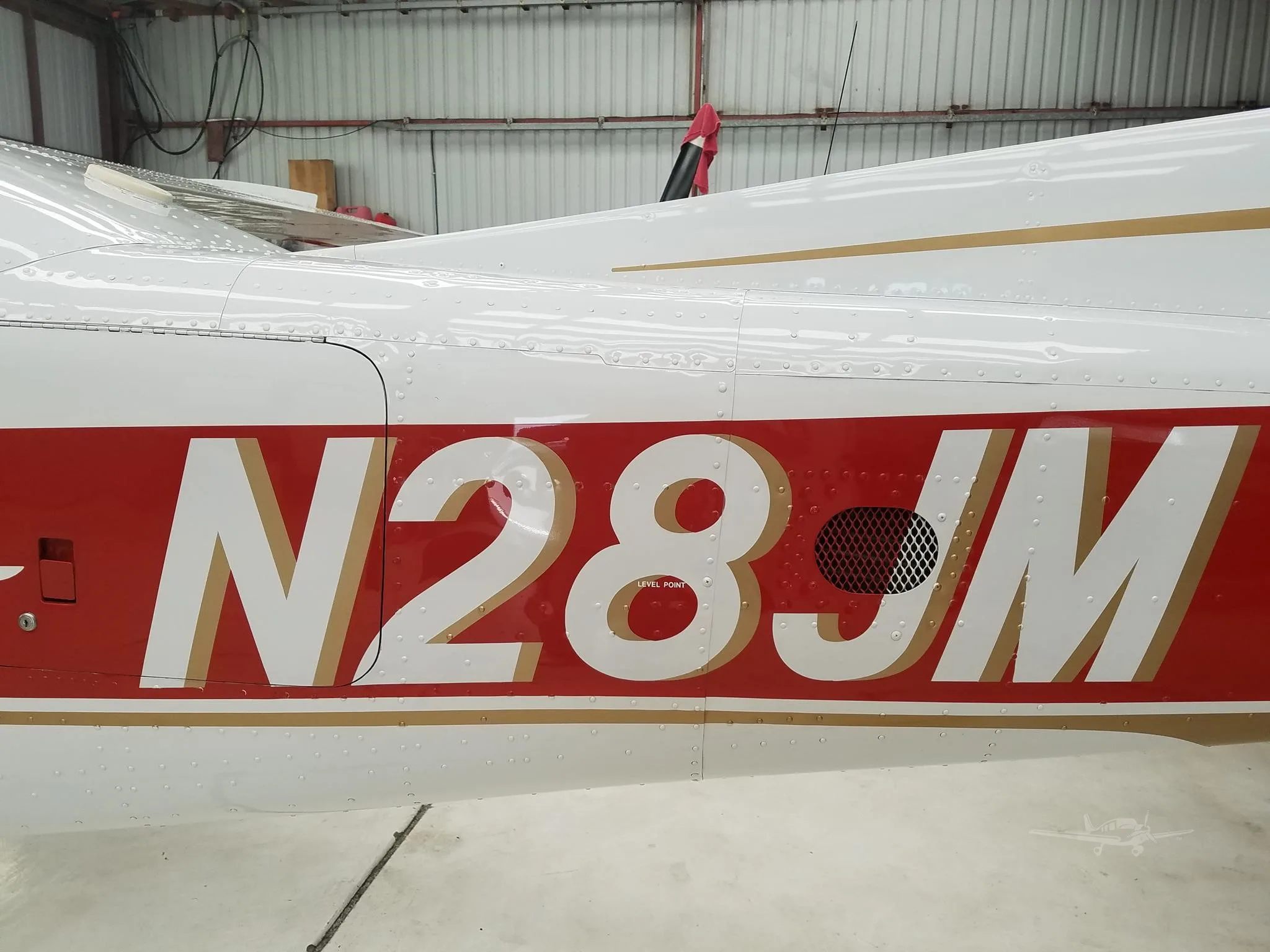 Exterior view of a 1980 CESSNA P210N, N28JM.