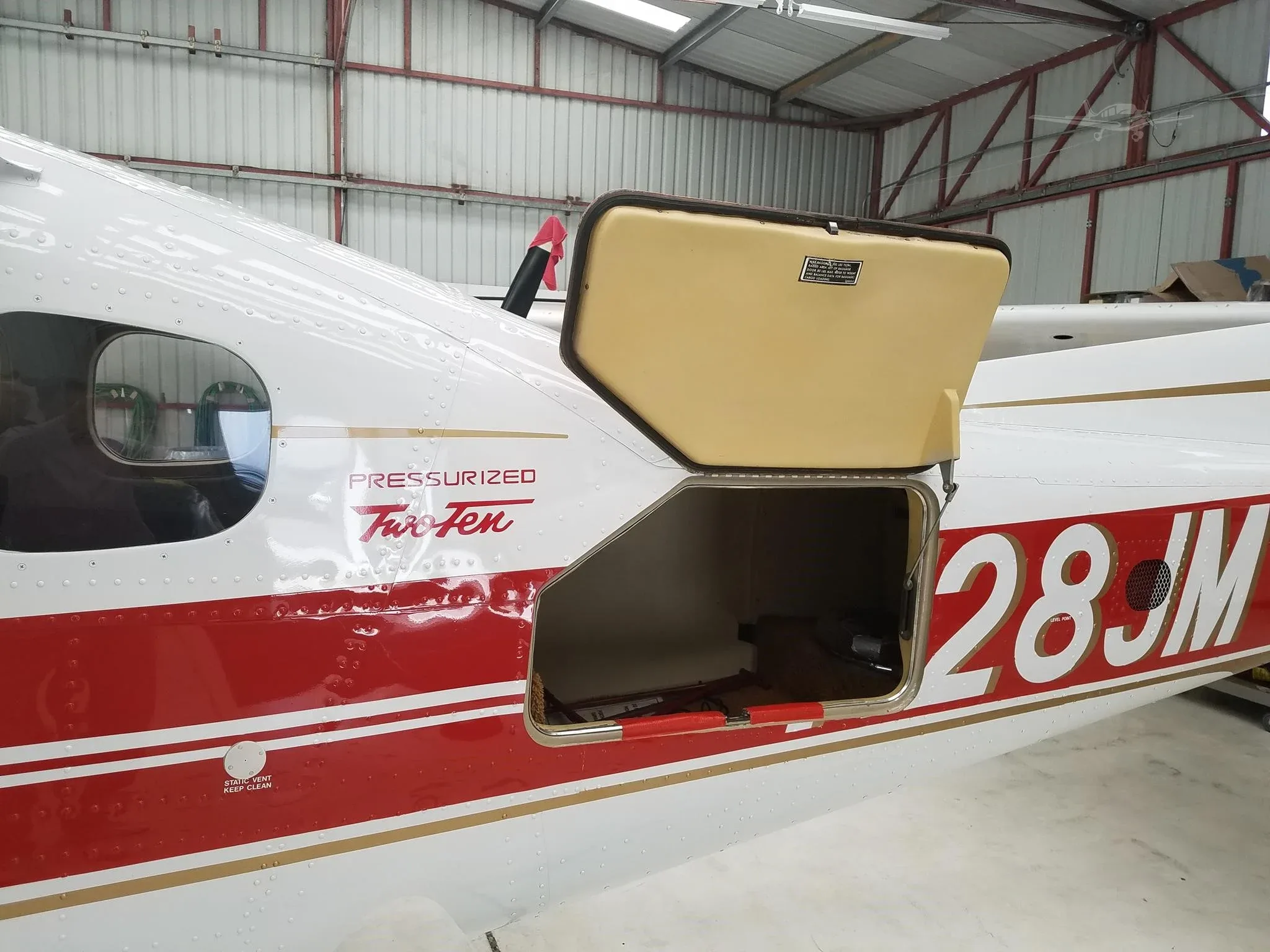 Exterior view of a 1980 CESSNA P210N, N28JM.