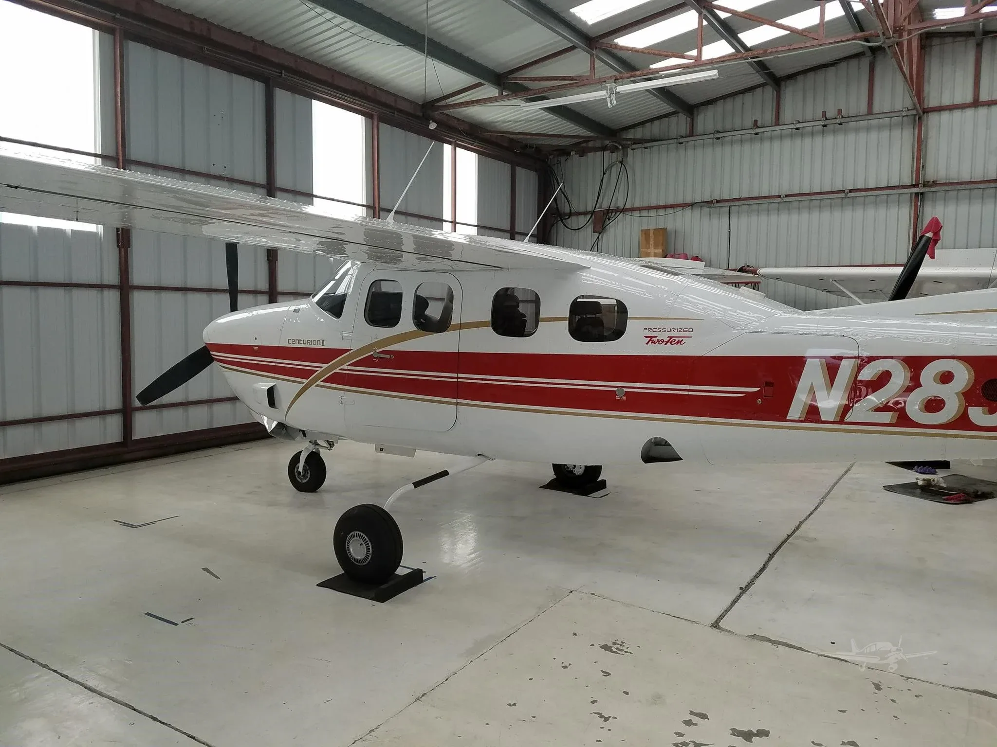 Exterior view of a 1980 CESSNA P210N, N28JM.