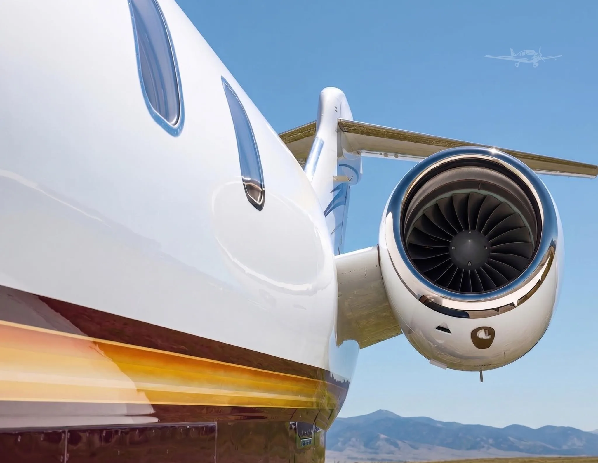 Engine detail of a 2011 BOMBARDIER CHALLENGER 300.