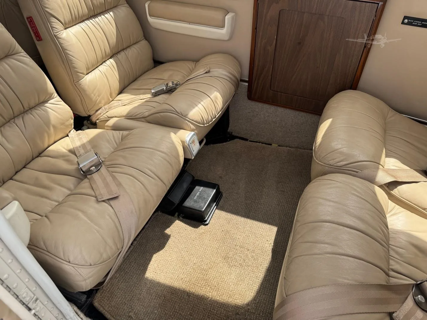 Cabin interior of a 1981 BEECHCRAFT 58P BARON.