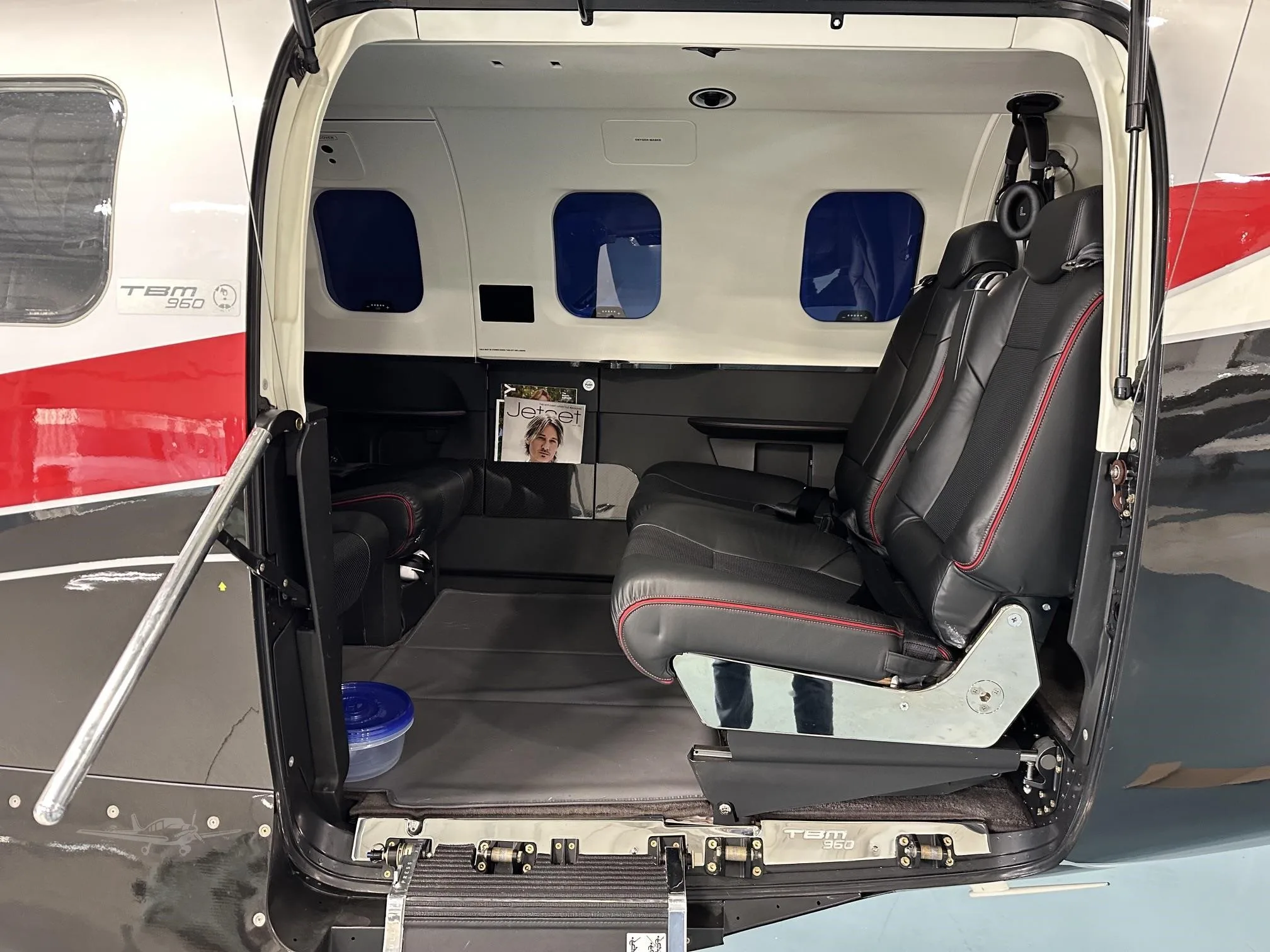 Cabin interior of a 2023 DAHER TBM 960.