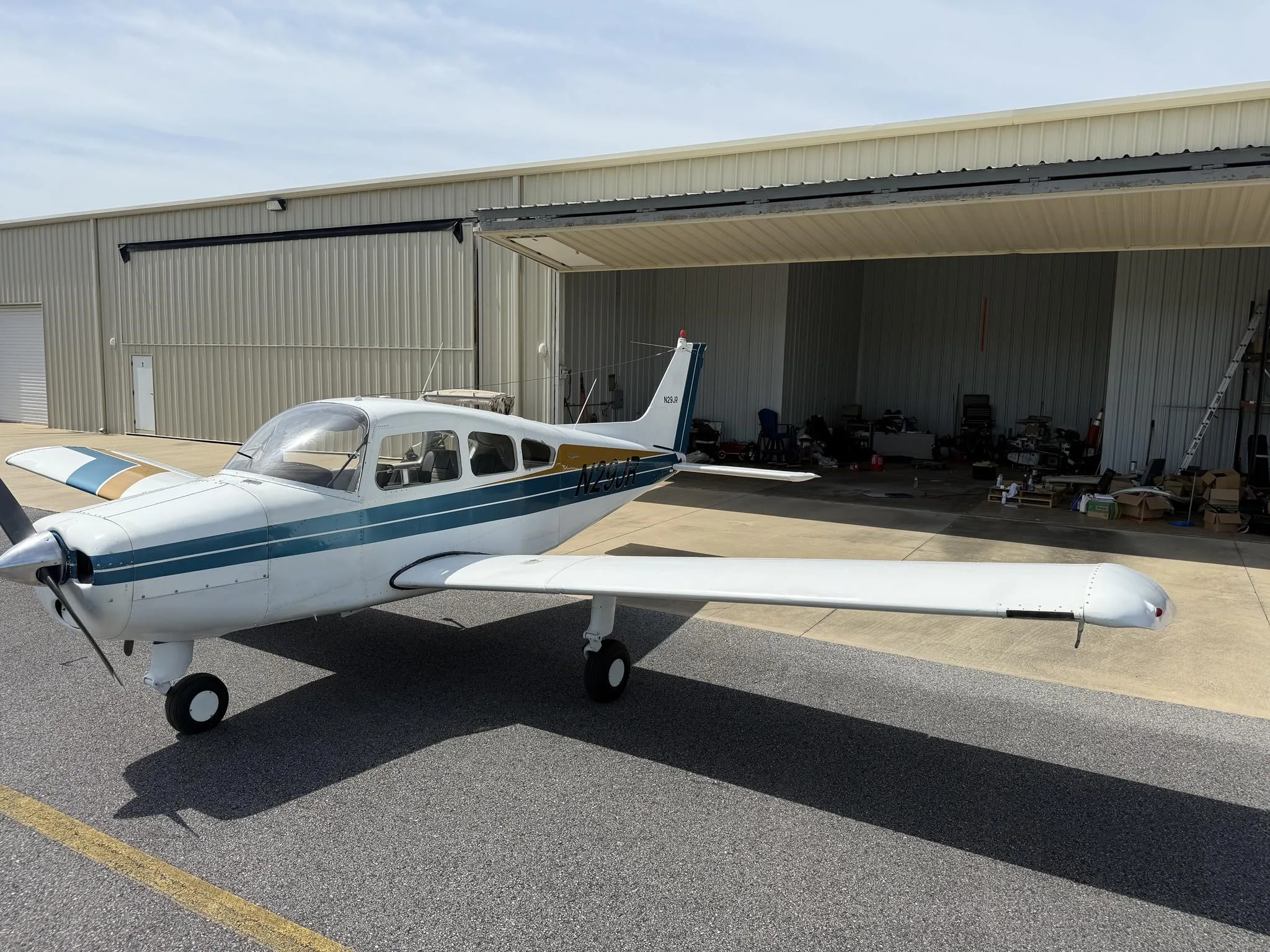 Exterior view of a 1967 BEECHCRAFT A23-24 III MUSKETEER, N29JR.