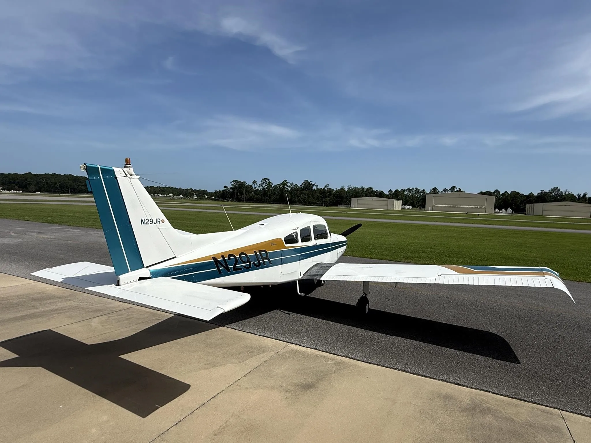 Exterior view of a 1967 BEECHCRAFT A23-24 III MUSKETEER, N29JR.