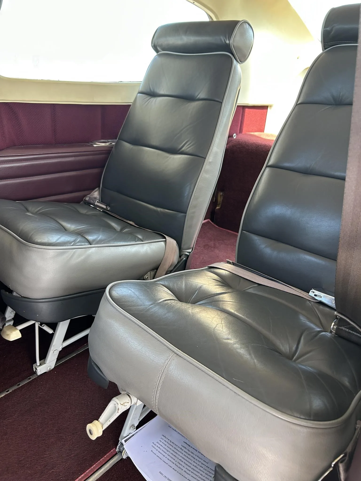 Cabin interior of a 1974 CESSNA TURBO 210L.