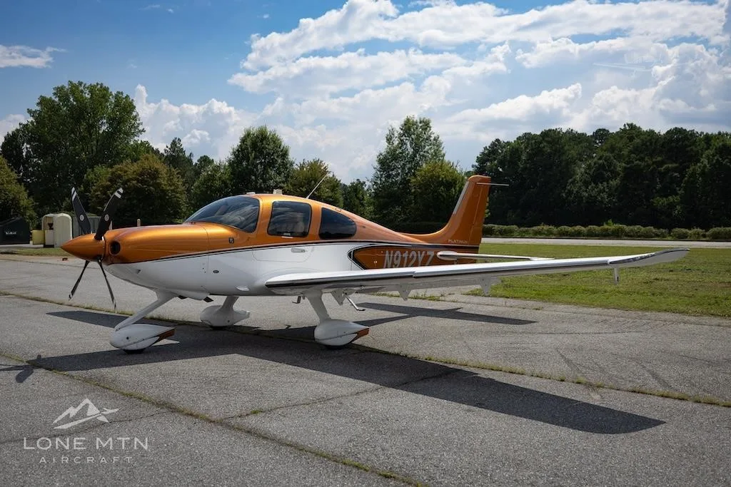 Exterior view of a 2023 CIRRUS SR22-G6 TURBO, N912YZ.