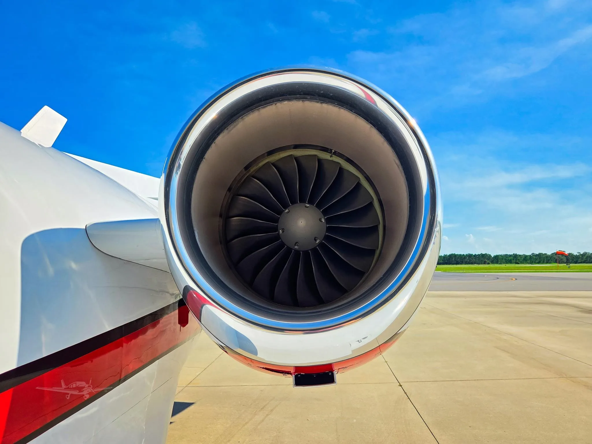 Engine detail of a 2000 CESSNA CITATION BRAVO.