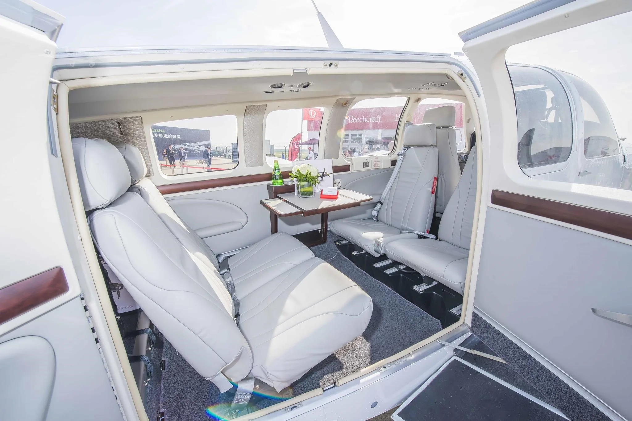 Cabin interior of a 2012 BEECHCRAFT G58 BARON.