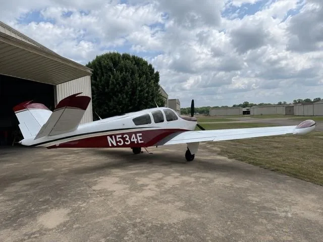 Exterior view of a 1965 BEECHCRAFT S35 BONANZA, N534E.