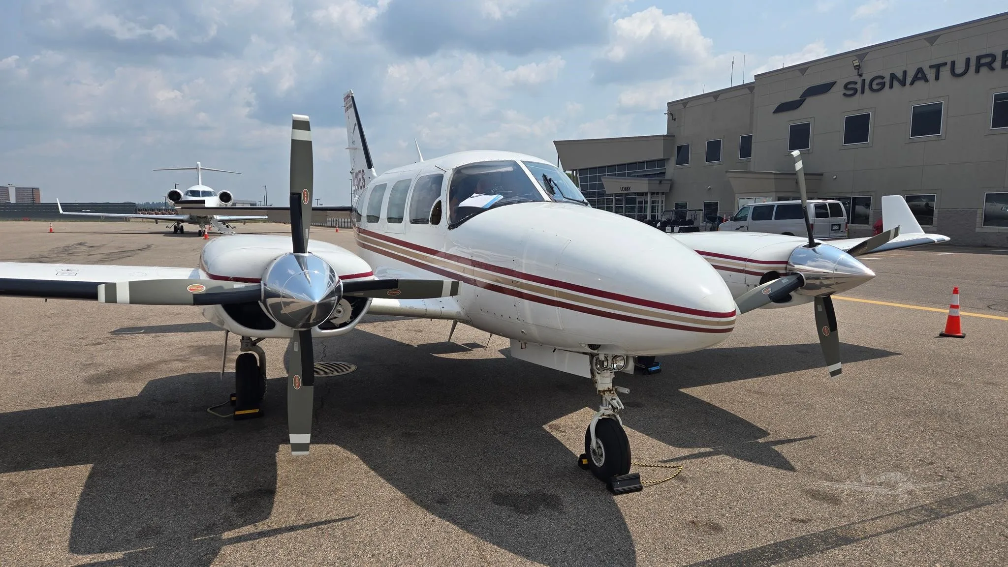 Exterior view of a 1978 PIPER NAVAJO CR, N13ES.