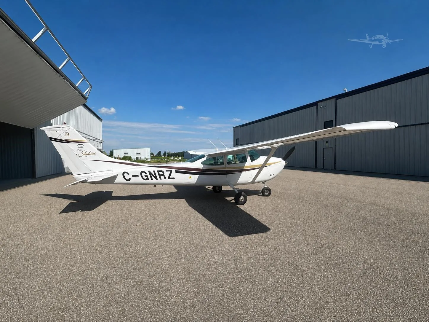 Exterior view of a 1968 CESSNA 182 SKYLANE, C-GNRZ.