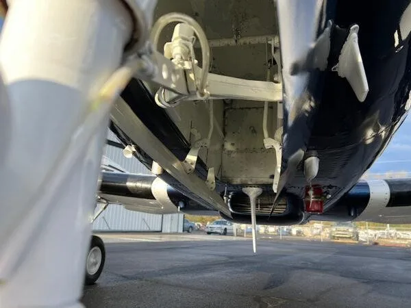 Engine detail of a 1979 CESSNA 340A.