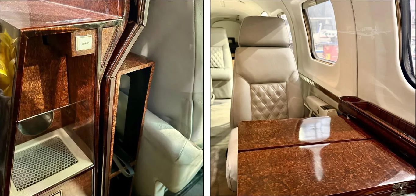 Cabin interior of a 1984 PIPER CHEYENNE IIIA.