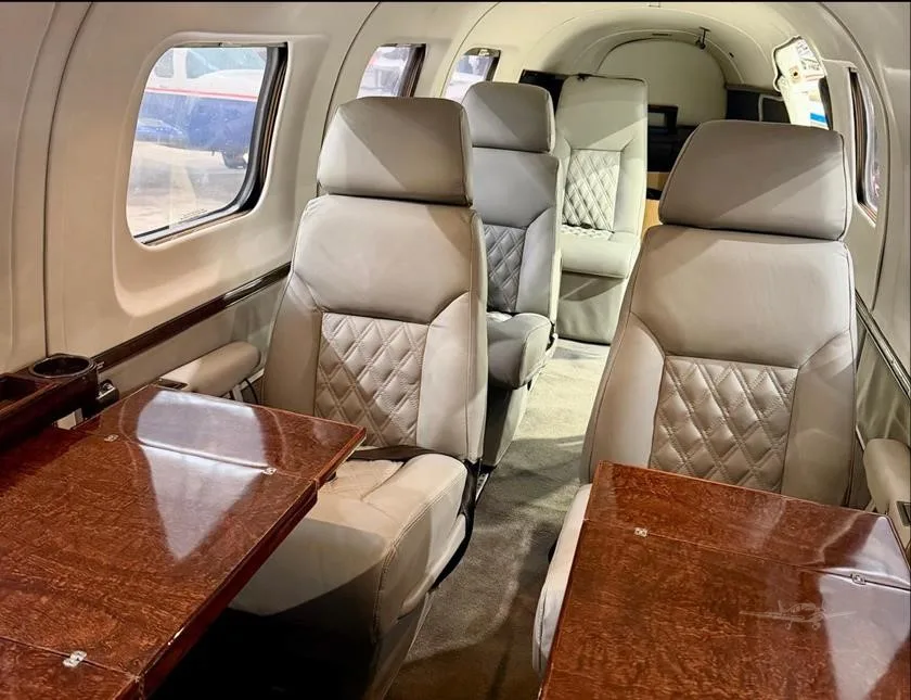 Cabin interior of a 1984 PIPER CHEYENNE IIIA.