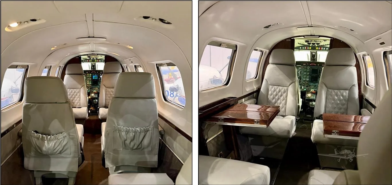 Cabin interior of a 1984 PIPER CHEYENNE IIIA.