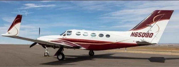 Exterior view of a 1980 CESSNA 414A, N650BD.