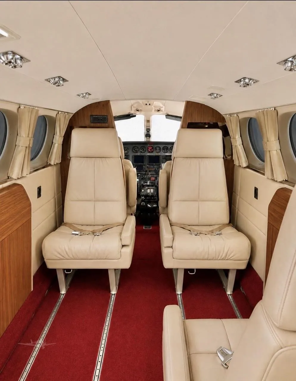 Cabin interior of a 1980 CESSNA 414A.