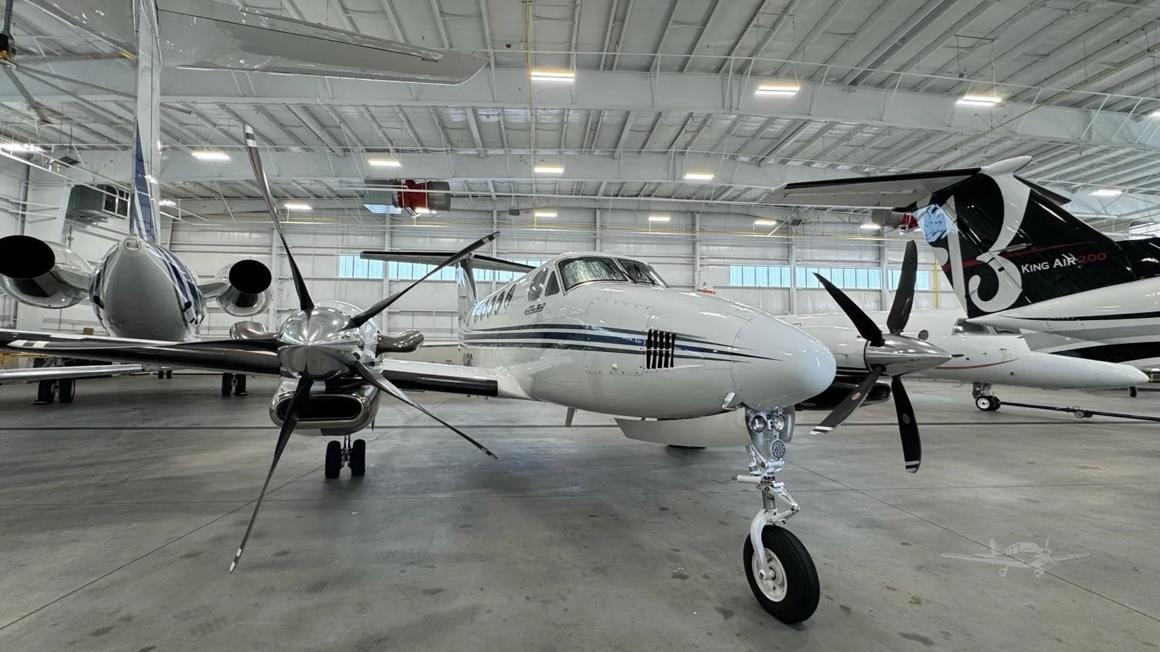 Exterior view of a 1985 BEECHCRAFT KING AIR 300, N223RC.