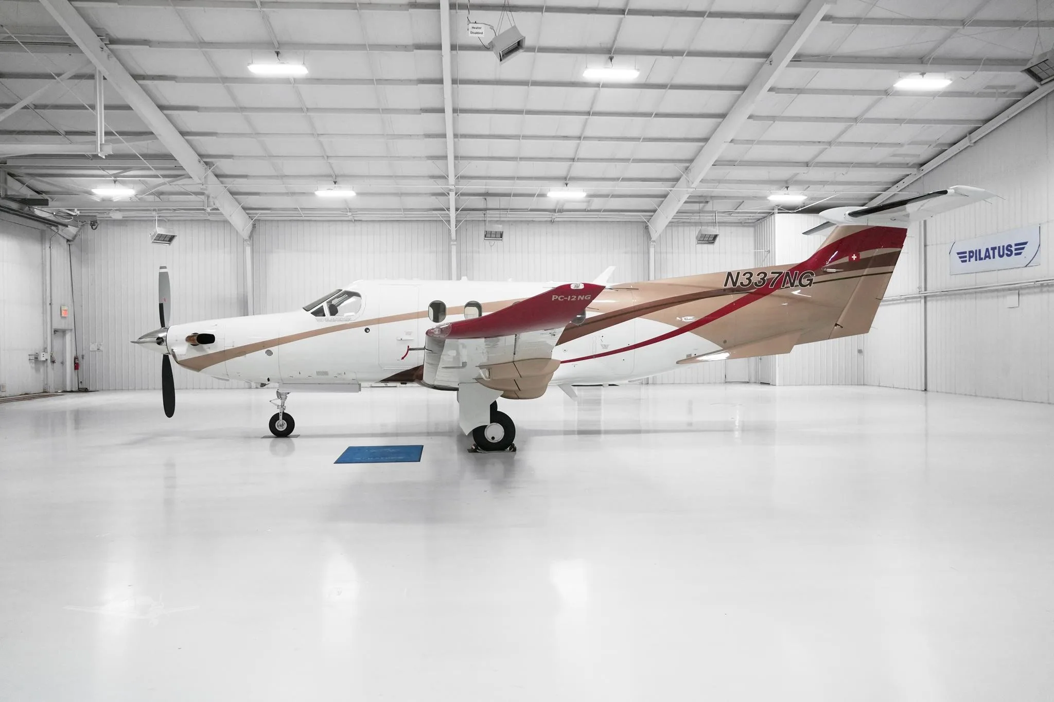 Exterior view of a 2012 PILATUS PC-12 NG, N337NG.