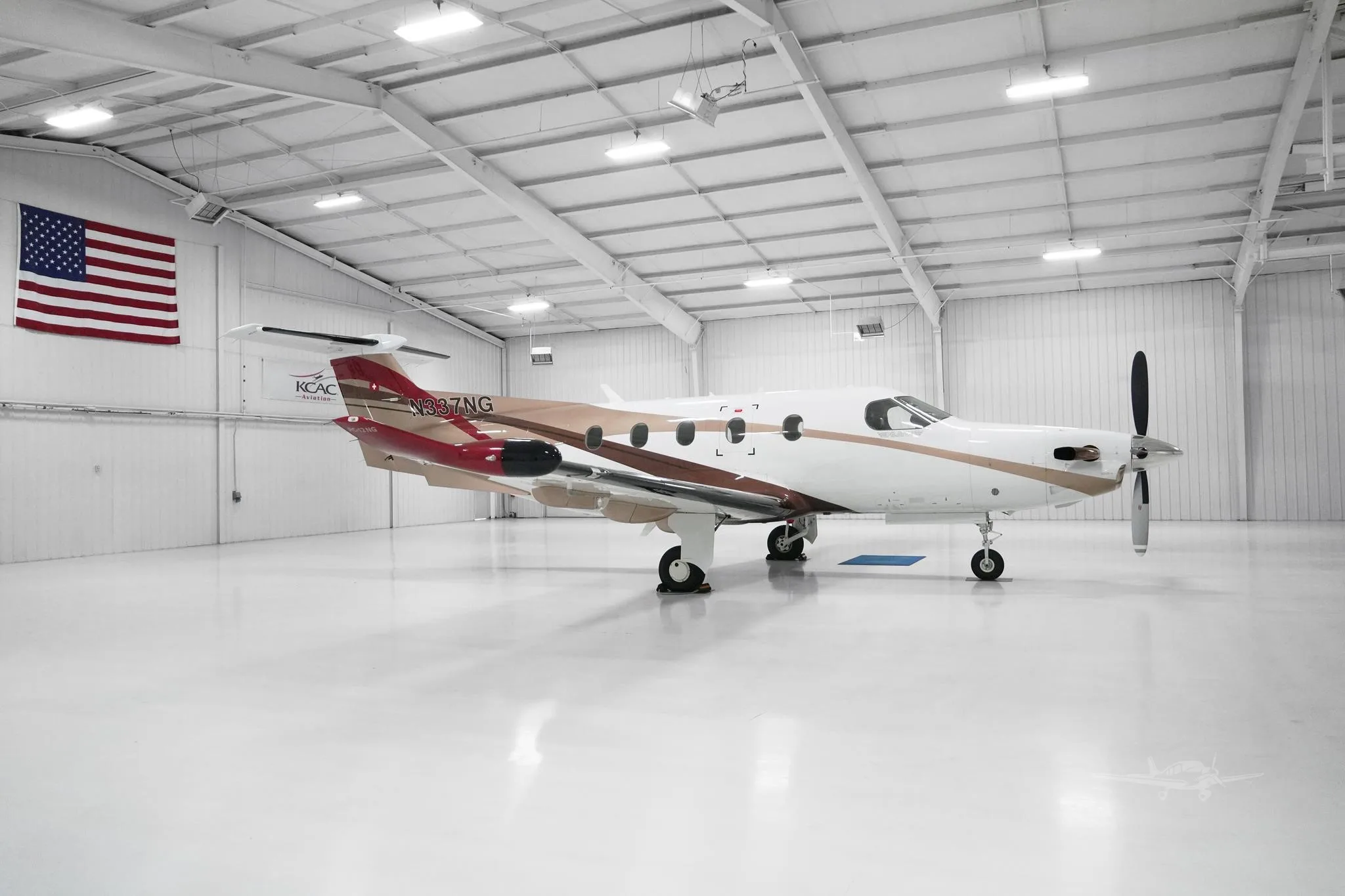 Exterior view of a 2012 PILATUS PC-12 NG, N337NG.