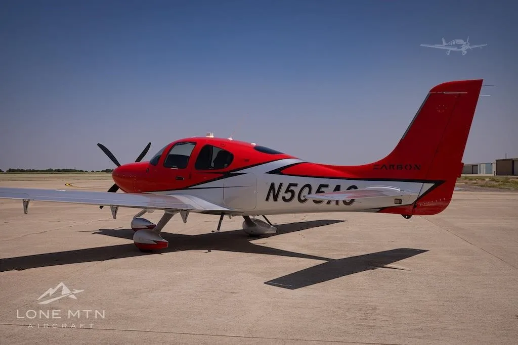 Exterior view of a 2023 CIRRUS SR22-G6 TURBO, N505AC.