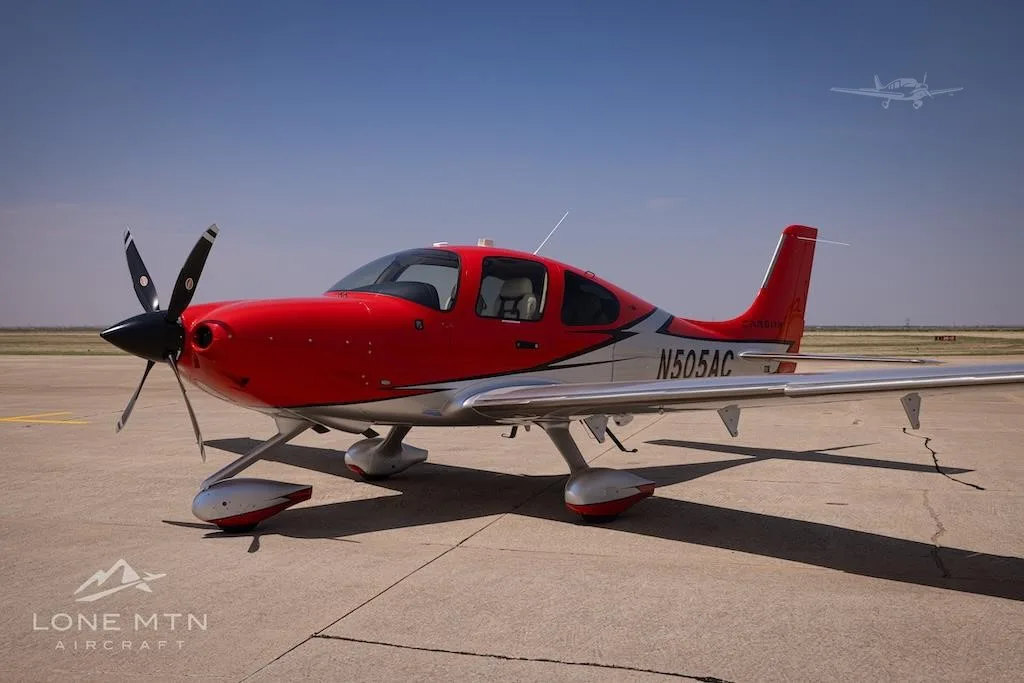 Exterior view of a 2023 CIRRUS SR22-G6 TURBO, N505AC.