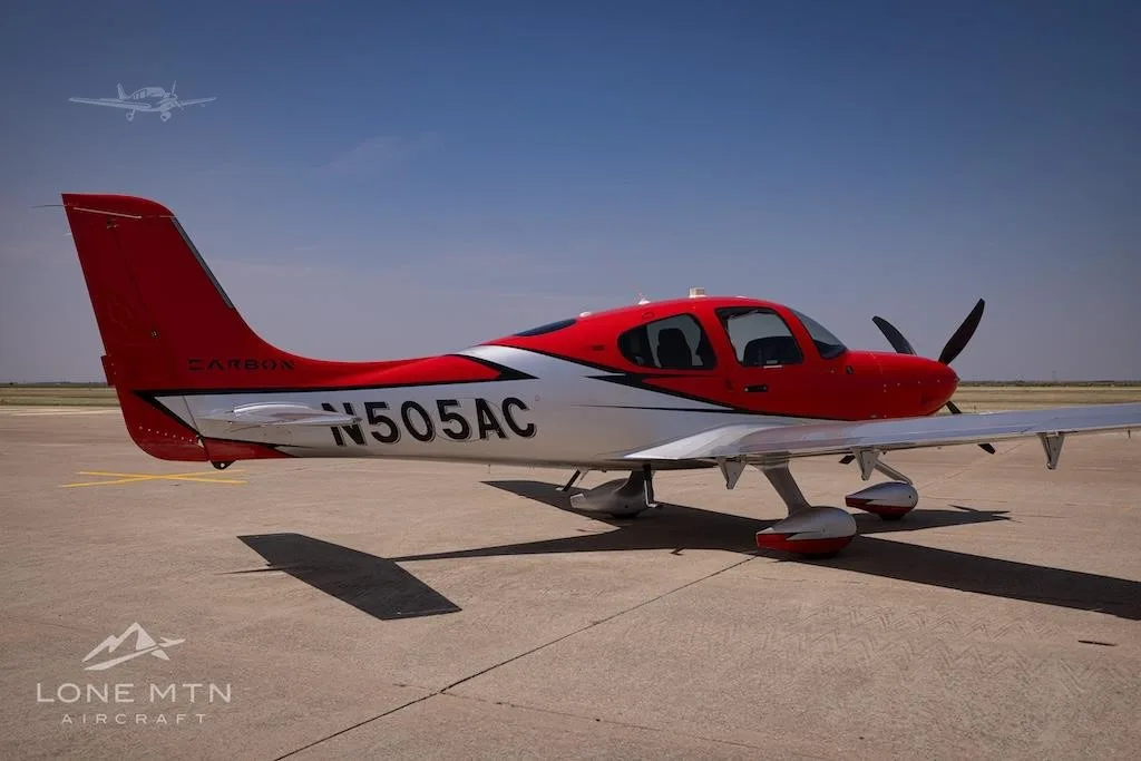 Exterior view of a 2023 CIRRUS SR22-G6 TURBO, N505AC.