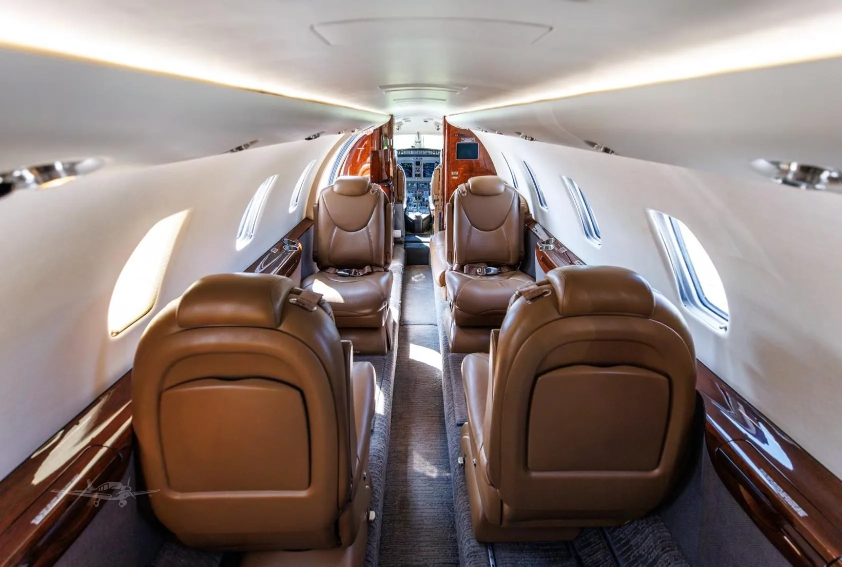 Cabin interior of a 2008 CESSNA CITATION XLS+.
