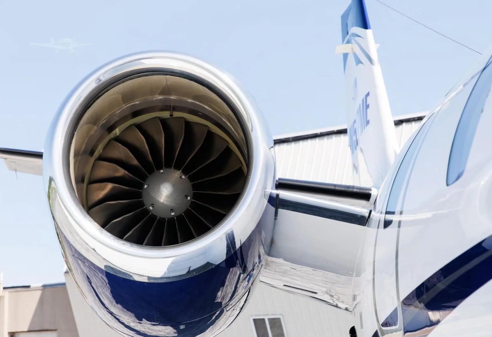 Engine detail of a 2008 CESSNA CITATION XLS+.