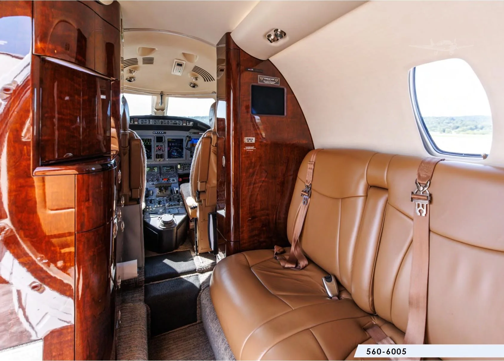 Cabin interior of a 2008 CESSNA CITATION XLS+.