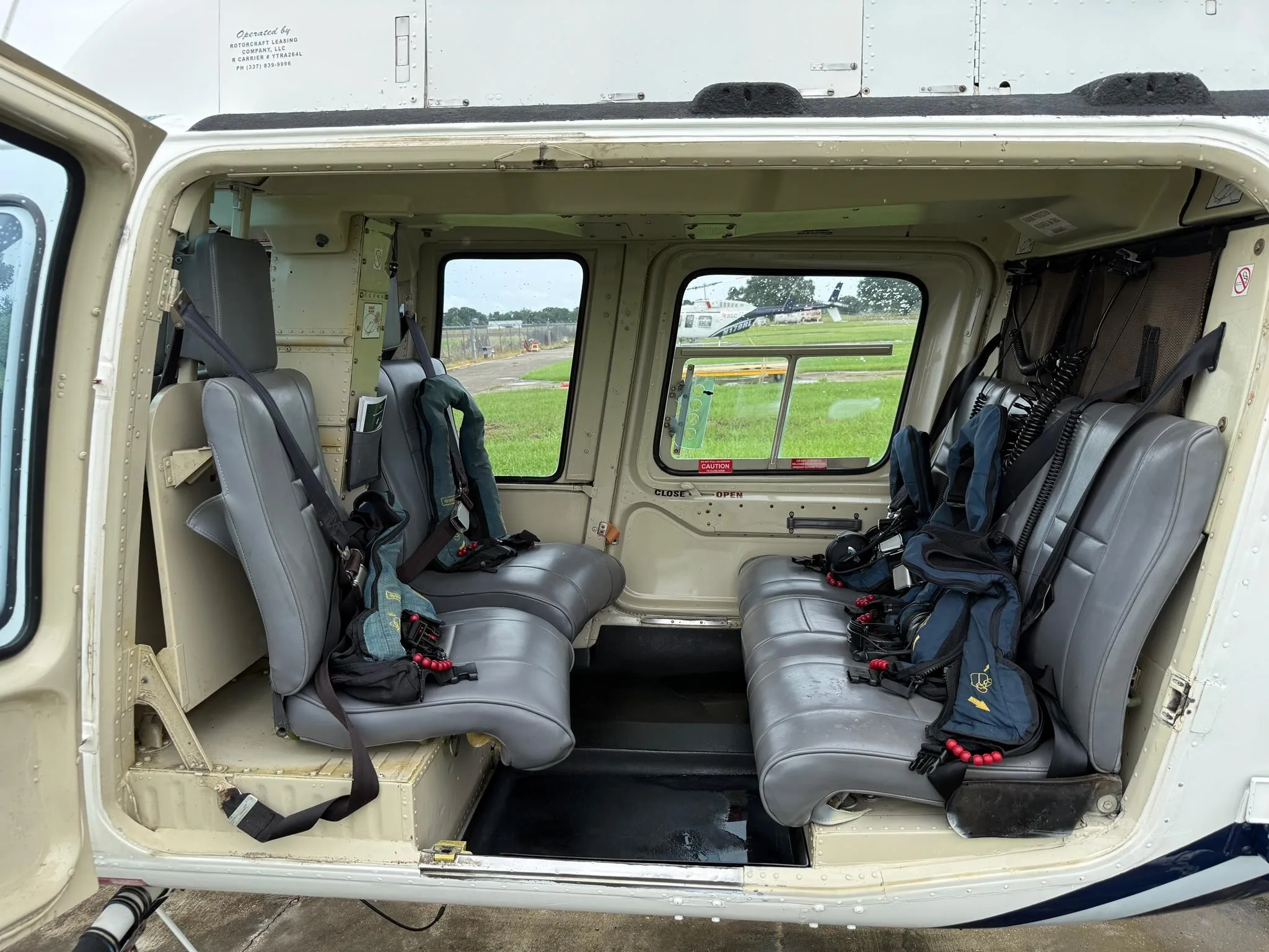 Cabin interior of a 1993 BELL 206L-4.