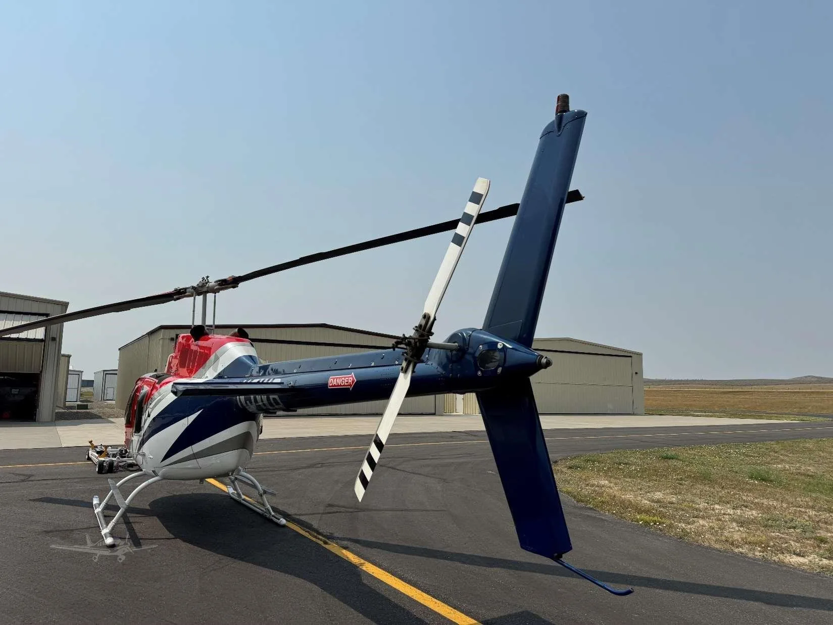 Exterior view of a 1972 BELL 206B II, N5WB.