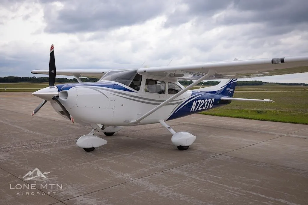 Exterior view of a 2024 CESSNA TURBO 182T SKYLANE, N723TC.
