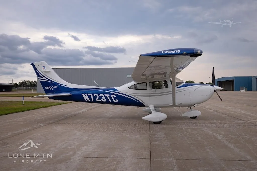 Exterior view of a 2024 CESSNA TURBO 182T SKYLANE, N723TC.