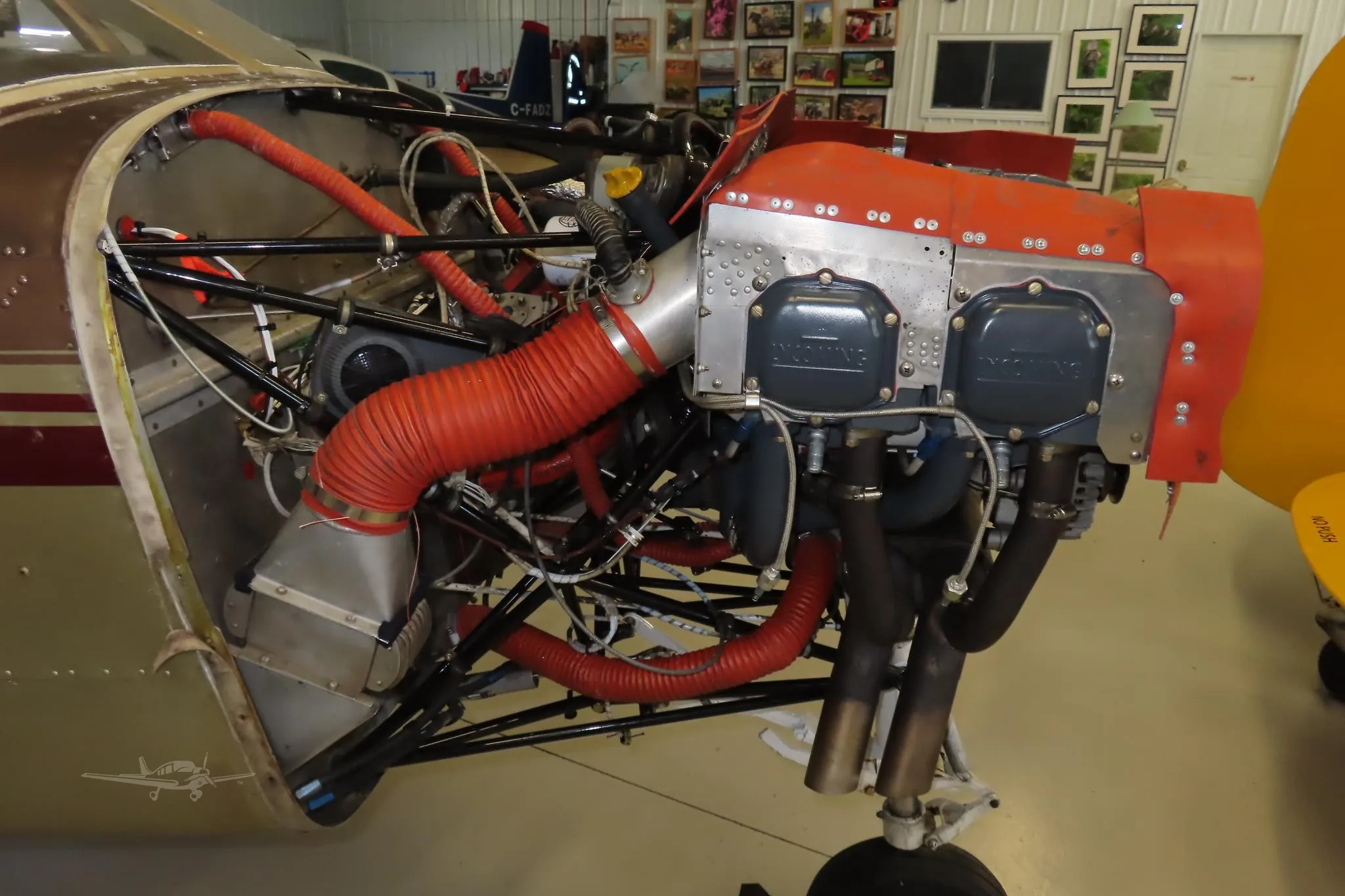 Engine detail of a 1967 PIPER ARROW.