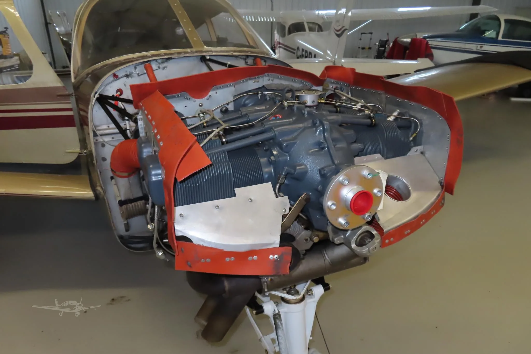 Engine detail of a 1967 PIPER ARROW.