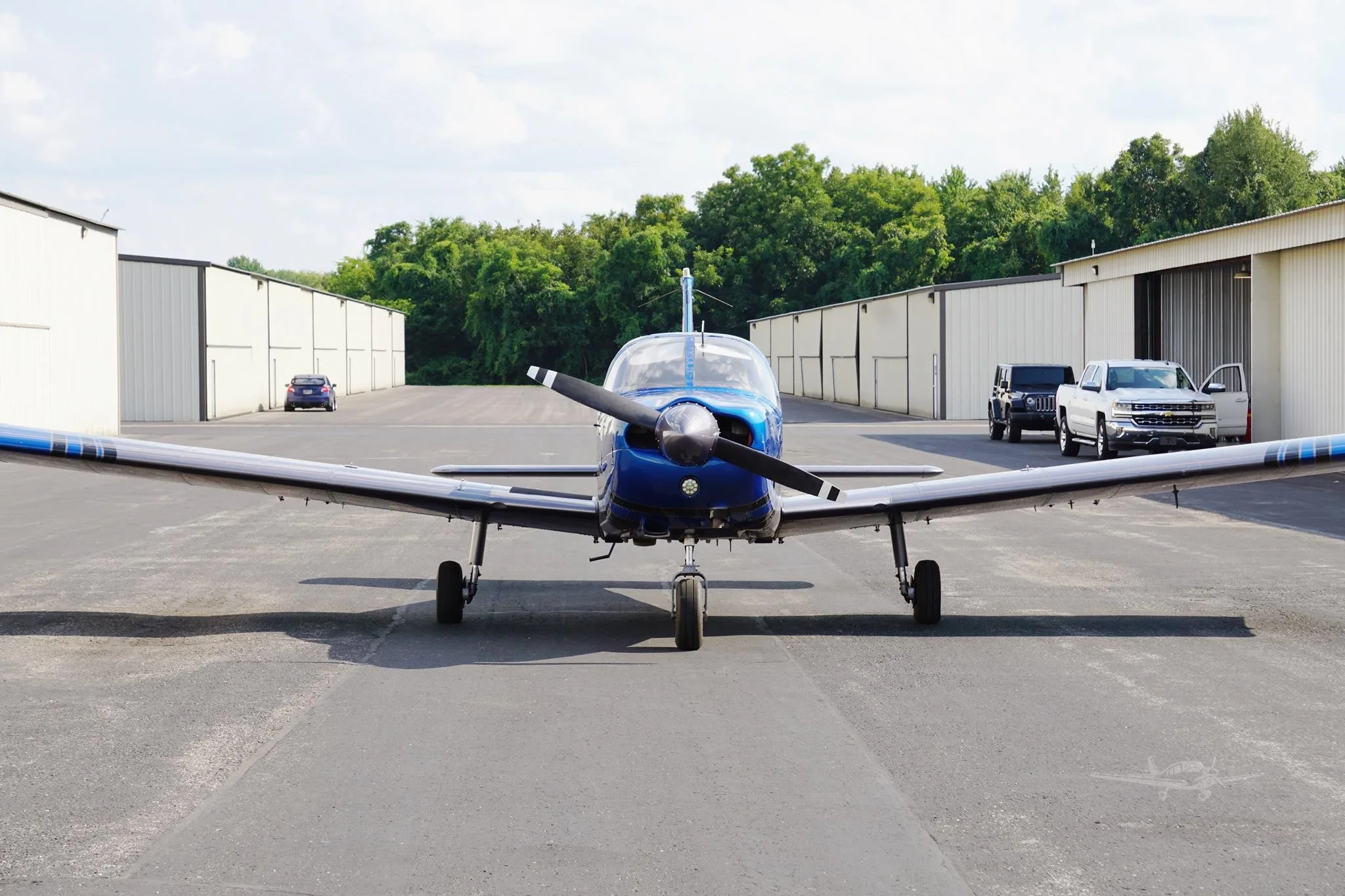 Exterior view of a 1974 PIPER ARCHER, N41973.