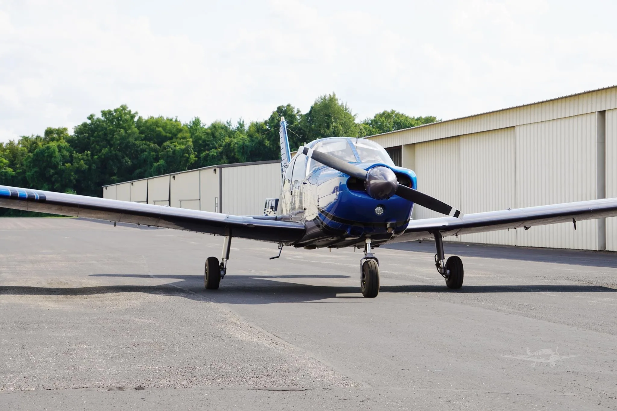 Exterior view of a 1974 PIPER ARCHER, N41973.
