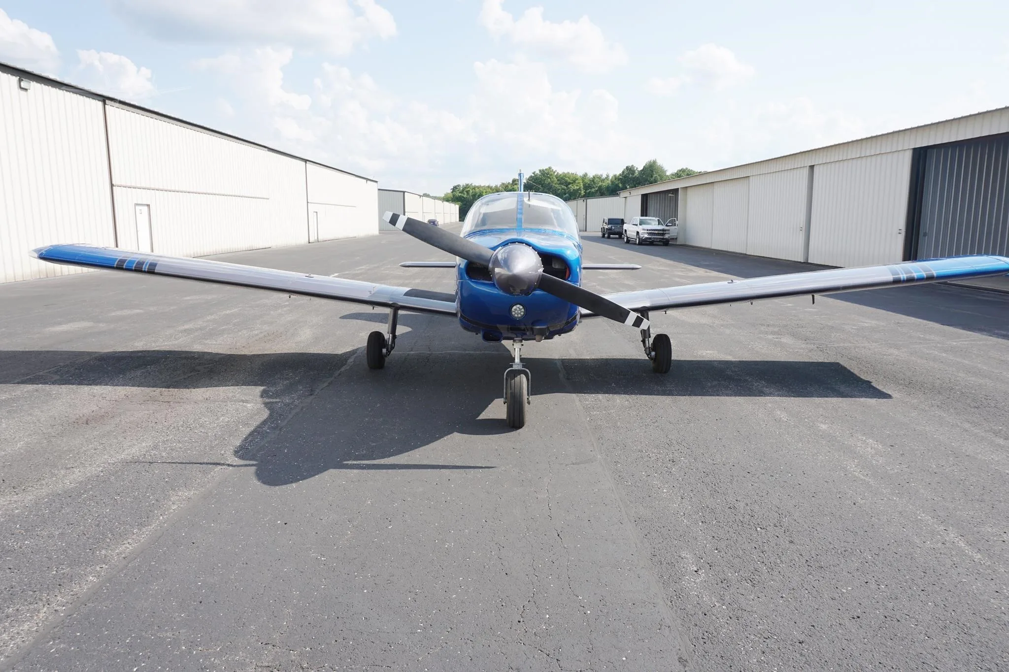 Exterior view of a 1974 PIPER ARCHER, N41973.