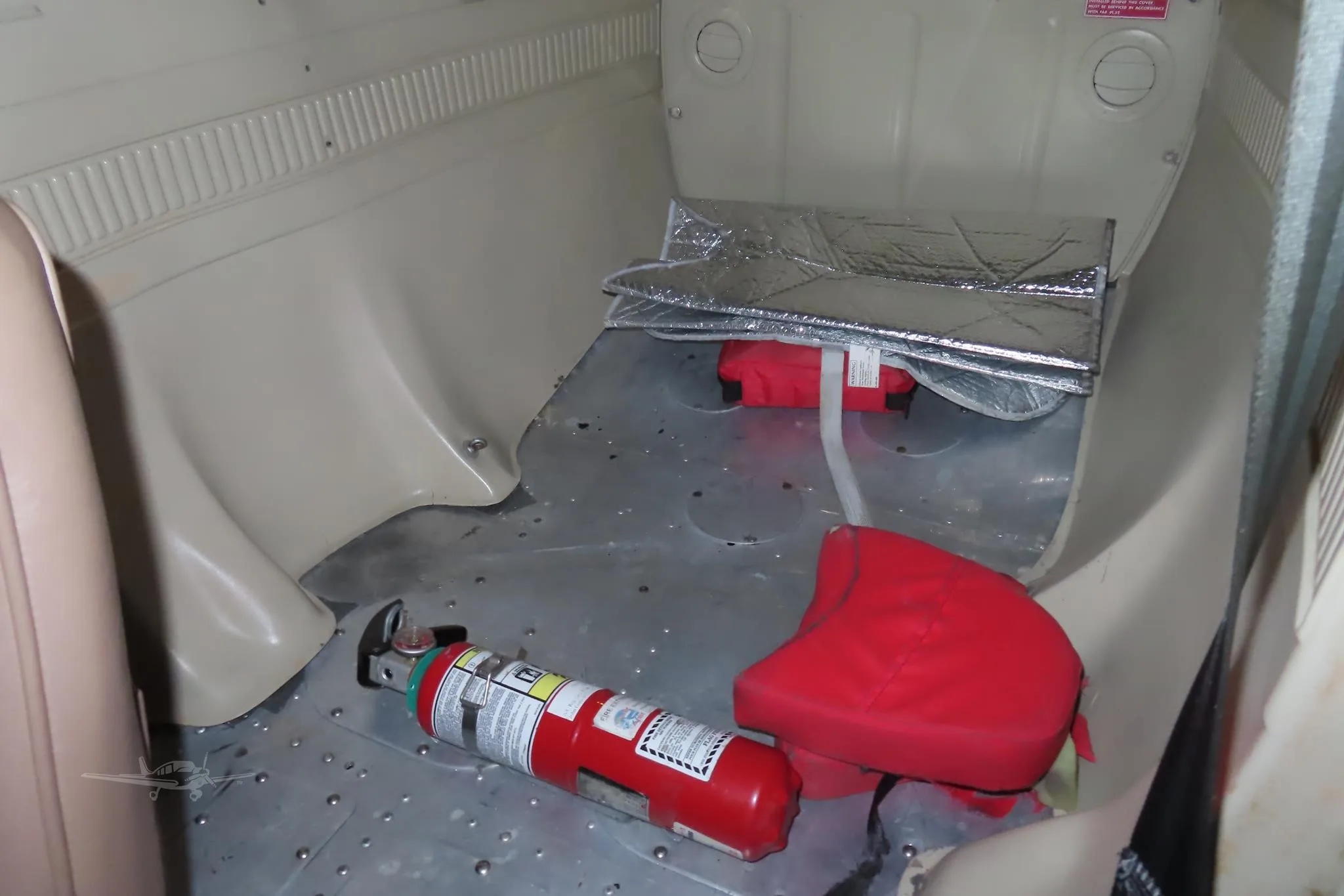 Cabin interior of a 1975 CESSNA 150.