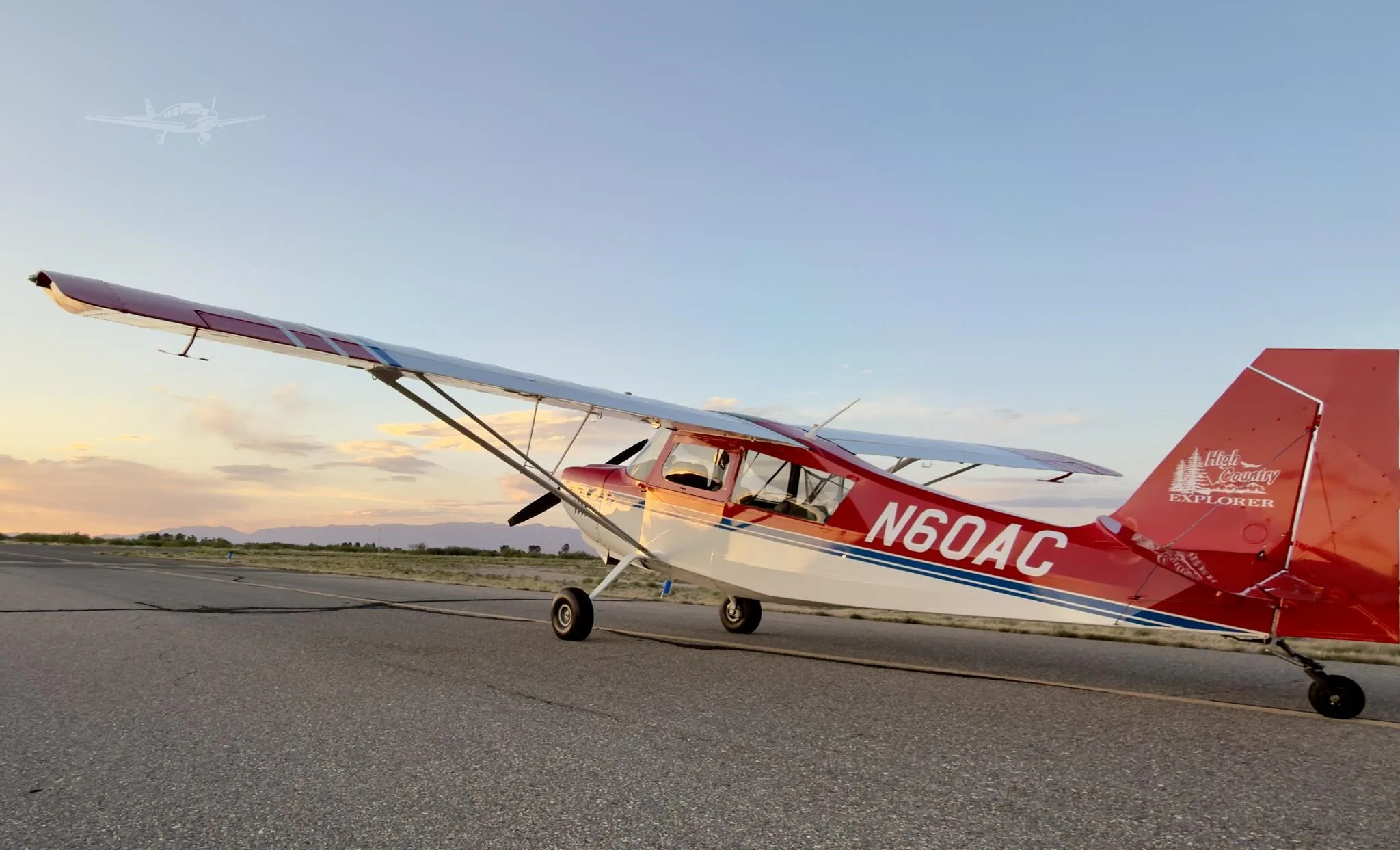 Exterior view of a 2019 AMERICAN CHAMPION 7-GCBC HIGH COUNTRY EXPLORER, N60PC.