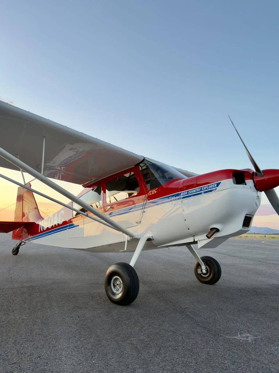 Exterior view of a 2019 AMERICAN CHAMPION 7-GCBC HIGH COUNTRY EXPLORER, N60PC.