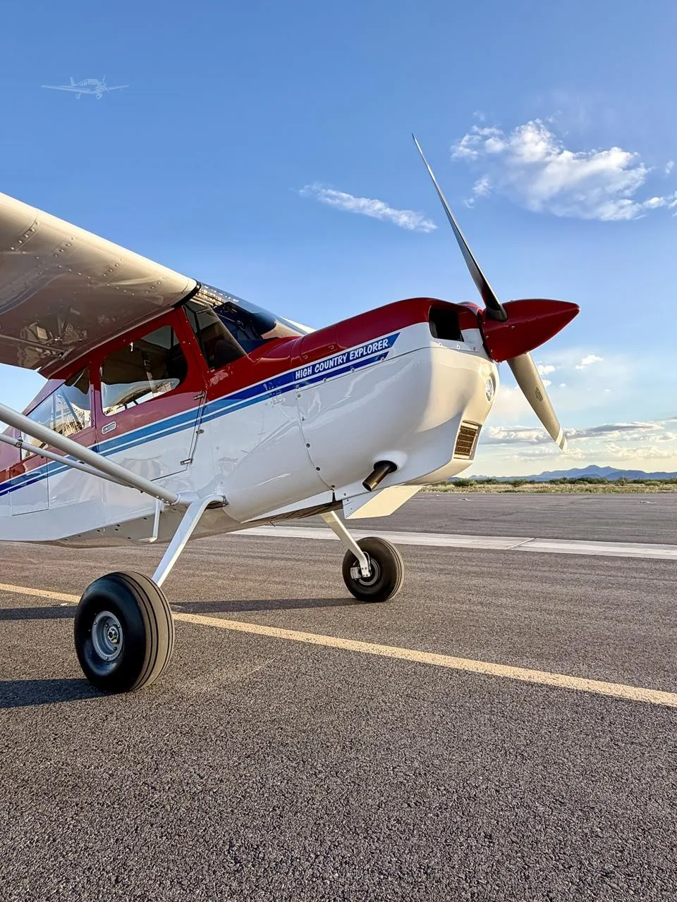 Exterior view of a 2019 AMERICAN CHAMPION 7-GCBC HIGH COUNTRY EXPLORER, N60PC.