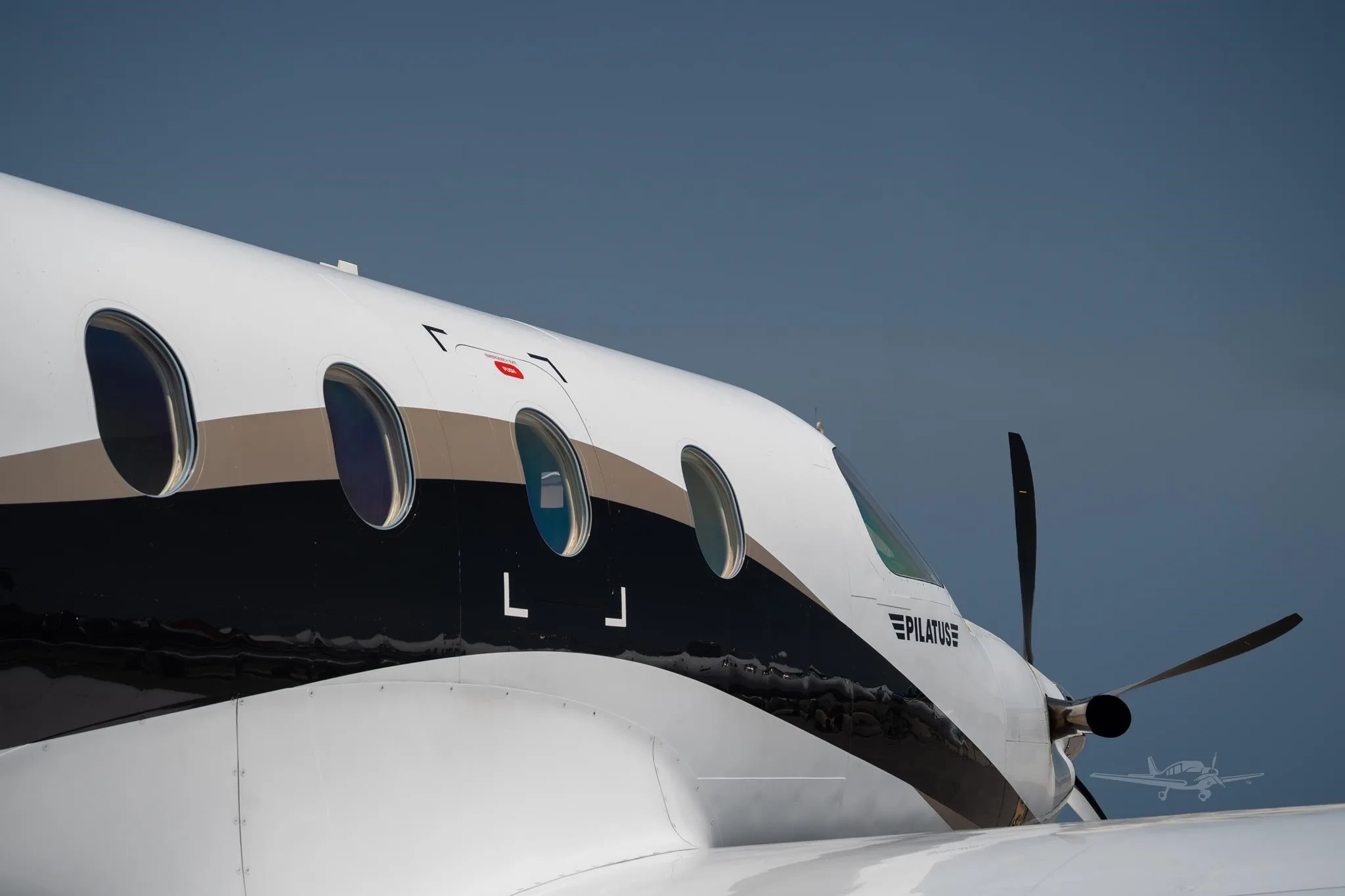 Engine detail of a 2009 PILATUS PC-12 NG.